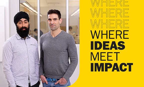 Dalhousie alumnus Gurkaran Chowdhry and researcher Dr. John Frampton are the scientists behind medical startup 3DBioFibR Inc