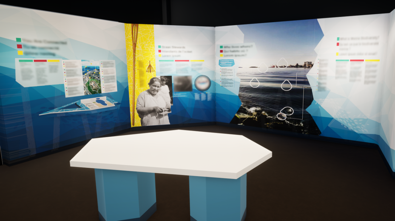 Interactive displays at the Beaty Centre